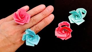 Sticky Note Origami - Rose Ring