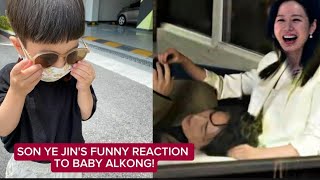 BABY ALKONG SURPRISED SON YE JIN WHILE FILMING! (SO CUTE)