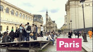 Paris France, HDR walking tour - Quartier Latin - 4K HDR 60 fps