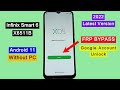 Infinix Smart 6 FRP Bypass Android 11 | Latest Security Update 2022 | X6511B Google Account Unlock