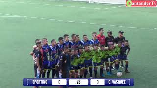 SPORTING 0-1 CESAR VASQUEZ  Sub 20 ”B”   Torneo Nal.  Interclubes Masculino de Fútbol.
