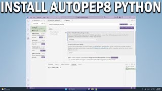 How To Install AutoPEP8 in VS Code Format Python Code Automatically