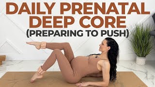 Prenatal Deep Core Pilates To Prepare For a Shorter Pushing Time (Safe Pregnancy Core Exercises)