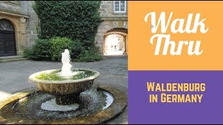 Walking through: Waldenburg in GERMANY