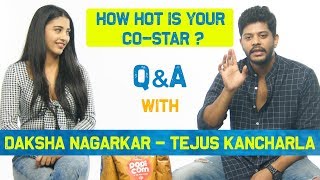How good looking is your co-star? | Q&A with Daksha and Tejus | Tossing Popcorn game | Hushaaru team