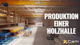 Lohnabbund bei X-Cam® - Produktion einer Holzhalle