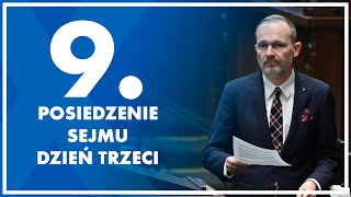 9. posiedzenie Sejmu - dzień trzeci. 12 kwietnia 2024 r.
