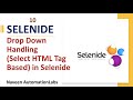#10 - Drop Down Handling (Select HTML Tag Based) in Selenide