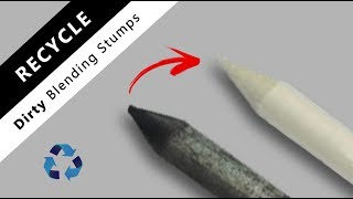 How to clean old & dirty blending stumps | tortillons