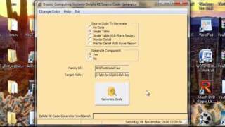 BCS Delphi XE Source Code Generator (One Table)