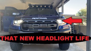 Ford Ranger Raptor LED High Beam Upgrade