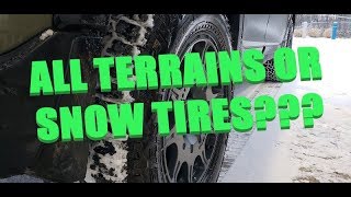 Let's Test Snow Rated All Terrains versus Winter Tires