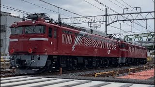 配9751レ　EF81-133 廃車回送　EF81-139牽引