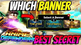 The *BEST* Secret Banner To Summon ON In Anime Defenders Update 5..