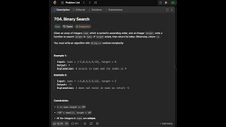 Rust | Leetcode 150 | Binary Search| Leetcode 704 | Dr Fang