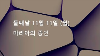 안교교과방송 11월 11일 (월) 마리아의 증언 [김승환 목사]