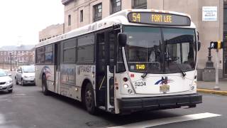 NJT NABI 40-SFW #5234 on the 154 to Fort Lee (Outside) in HD