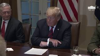 President Trump Receives a Briefing from Senior Military Leaders