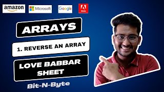 1. Reverse an array | Arrays | Very Easy Solution | Love babbar 450 DSA