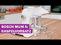 Perfekte Ergebnisse mit deinem Raspelvorsatz für die MUM 5 | Bosch MUM