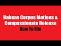 How to File Habeas Corpus and Compassionate Release