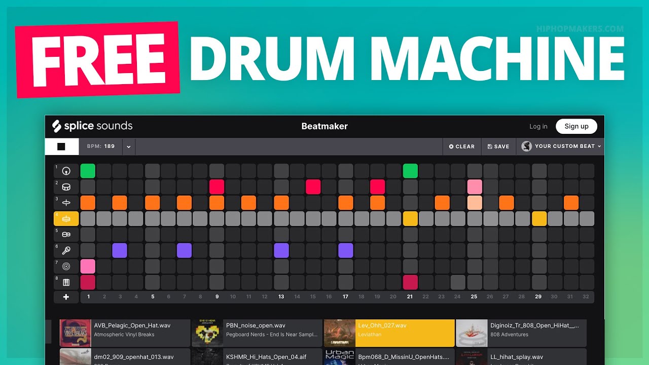 Splice Beatmaker - FREE Online Drum Sequencer ( 200+ Samples ) - YouTube