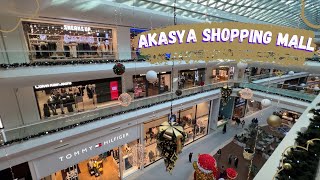 Istanbul Akasya shopping mall walking tour| Akasya AVM yürüyüş turu 4K