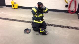 SCBA Donning Drill Coat Method