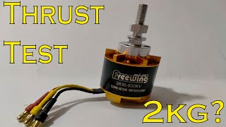 FreeWing 3536 800KV Brushless Motor Thrust Test With 11x6L Propeller and 3s,4s Lipo