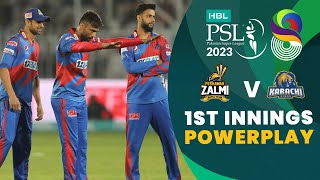 1st Innings Powerplay | Peshawar Zalmi vs Karachi Kings | Match 17 | HBL PSL 8 | MI2T