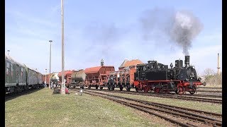 Eisenbahnfest in Staßfurt mt 91 134 und 03 1010