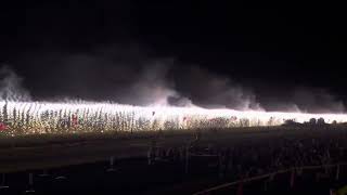 2023年 第64回板橋花火大会 大ナイアガラの滝（火事発生）