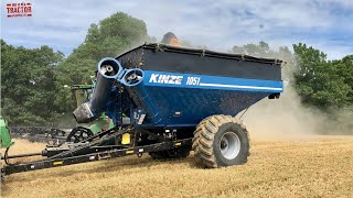 KINZE 1051 Gain Cart Moving the Wheat Harvest