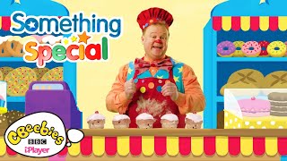 Mr Tumble's Five Currant Buns Nursery Rhyme! CBeebies Something Special