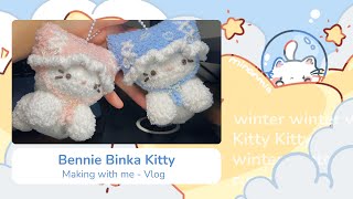 Bennie Binka Kitty - Crocheting with me (Vlog)