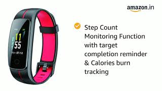 PLAY PLAYFIT 53 Smart Band Fulltouch Color DisplayBlack and Red Amazonin Computers  Accessories