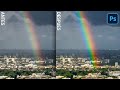 Cómo Realzar Colores de un ARCOIRIS en tus Fotografías | Photoshop