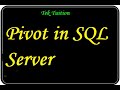 Pivot in sql server