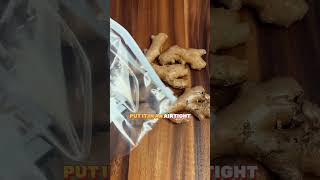 How to store ginger| Store ginger in the fridge| No more dry or shriveled ginger #dailyhacks #diy