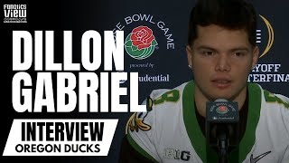 Dillon Gabriel Discusses Oregon Ducks 2024 Season, Rose Bowl CFP Matchup vs. Ohio State