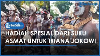 Jauh-jauh ke Kota Solo, Suku Asmat Papua Sudah Siapkan Hadiah Ngunduh Mantu untuk Iriana Jokowi