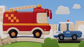 ¡Aprendamos con los Vehículos! 🚒 videos para niños 🌈 Pim Pam Pino