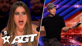 Magician STEPS UP on America's Got Talent With a SHOE-STOPPING Audition!