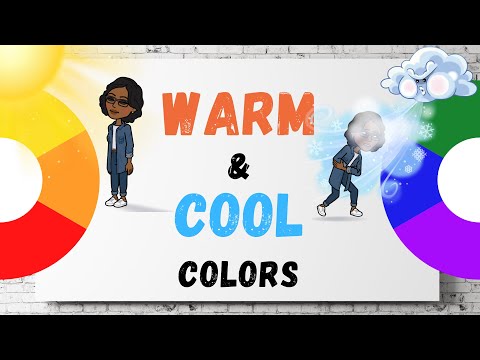 What are cool colors associated with?