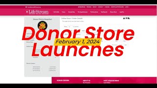 Donor Store Login Directions