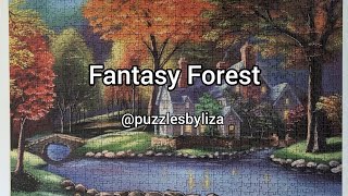 Ravensburger.  Fantasy Forest . Color Star Line . Bonnec Brothers . 2006. 1000 pieces. No. 161034.