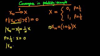 Convergence in probability to a random variable
