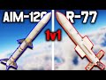 AIM-120 Vs R-77 | These Are Weird Results. (Dev Server)