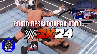 COMO DESBLOQUEAR TODOS LOS LUCHADORES Y ARENAS EN WWE2K24