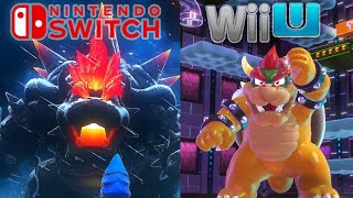 Super Mario 3D World + Bowsers Fury - Final Bowser Boss Fight Comparison (Wii U vs Switch)